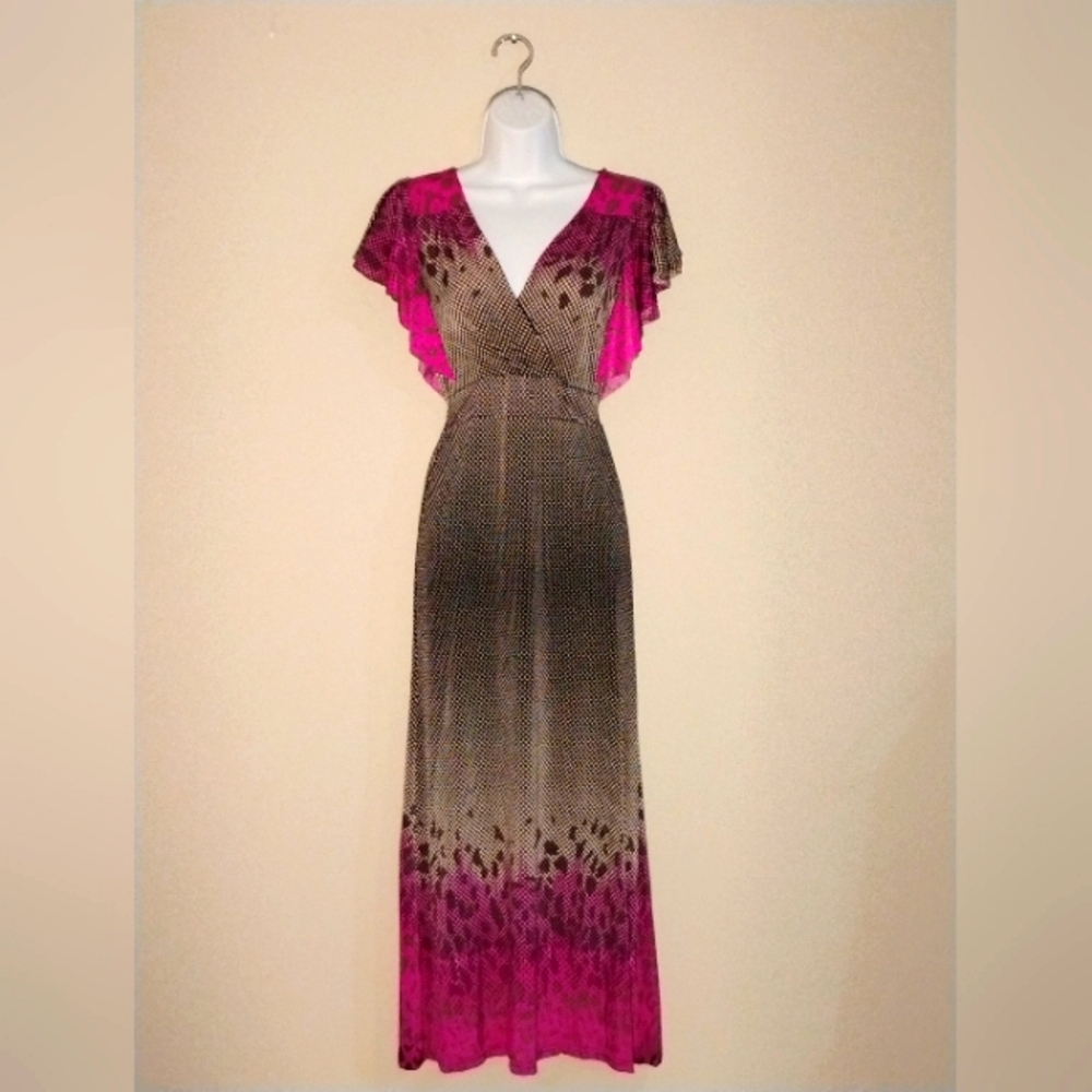 Multi-Patterned Long Dress
